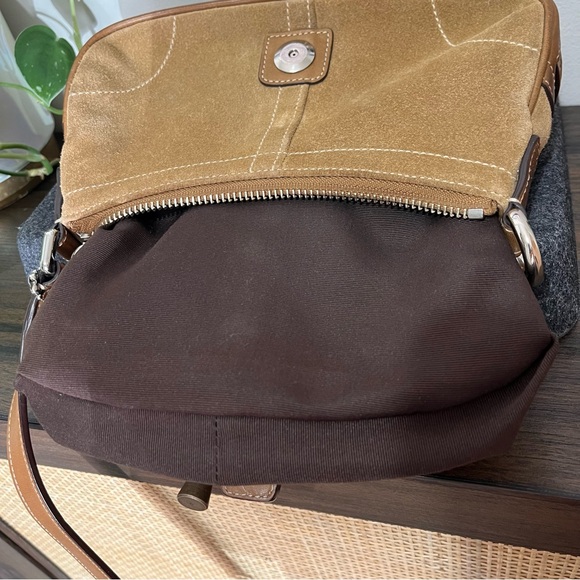 Vintage Coach Y2K Hamptons suede Demi bag 7558 - Picture 6 of 13